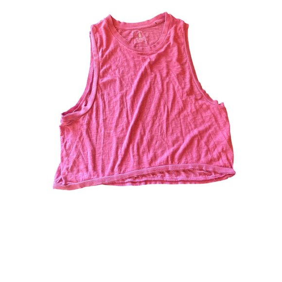 Movement Pink Sleeveless Cropped Tank Top L - Picture 1 of 4
